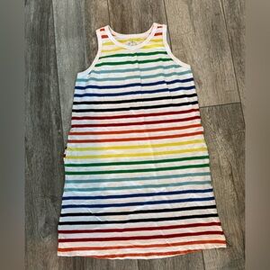 Primary 10 Rainbow Stripe Tank Dress - Multicolor